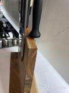 img 1 attached to Organize Your Kitchen With Uniharpa'S Double-Sided Magnetic Knife Block - Strong & Safe Holder Rack With Anti-Slip Feet review by Sean Franklin