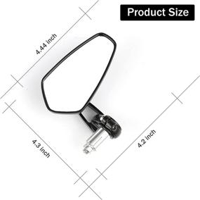 img 3 attached to 🏍️ Enhance Your Motorcycle with SINGARO Motorcycle Mirror – Adjustable 7/8 Rearview Mirror Innovative Design (Aluminum Alloy)