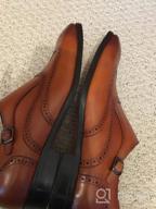 img 1 attached to 💼 Premium Quality FRASOICUS Wingtip Leather Shoes for Men - Size 10 review by Bob Ramthun