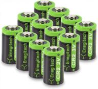 power up with enegitech cr2 battery 3v lithium 800mah 12 pack - ideal for golf rangefinders, baby monitors, flashlights & more! logo