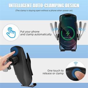 img 1 attached to 📱 GTIMLMC Wireless Car Charger Mount: Fast Qi 15W Charging, Auto Clamping, iPhone 13/12/11/Pro/Max/XS/XR/SE/8/8P, Samsung Galaxy S22/S21+/S20/S10/S9/S8/Note 20/10/9/8