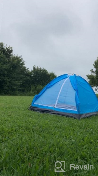 img 1 attached to Yodo Lightweight 2 Person Camping Backpacking Tent With Carry Bag - Multi-Color Options Available review by Greg Usry