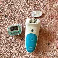 img 2 attached to Braun 5-511 Silk-epil 5 Wet & Dry epilator with starter cap, white/blue review by Manaporn A Skuljaroe ᠌