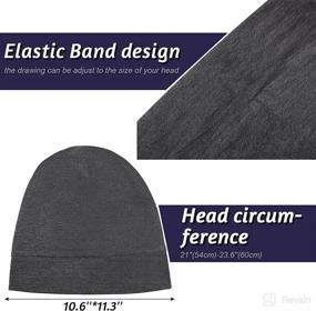 img 3 attached to 🎩 Elastic Slouchy Sleeping Hat - Natural Pieces