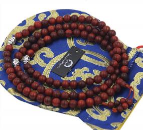 img 2 attached to DharmaObjects Tibetan Rosewood Meditation Mala/Prayer Beads/Rosary