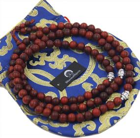 img 3 attached to DharmaObjects Tibetan Rosewood Meditation Mala/Prayer Beads/Rosary
