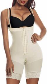 img 4 attached to YIANNA Shapewear: Tummy Control, Butt Lifter & Thigh Slimmer With Zipper Crotch For Women