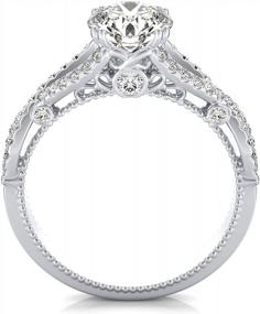 img 3 attached to Stunning Moissanite Engagement Rings In Gold & Platinum Plating – Shop Now!