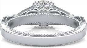 img 1 attached to Stunning Moissanite Engagement Rings In Gold & Platinum Plating – Shop Now!