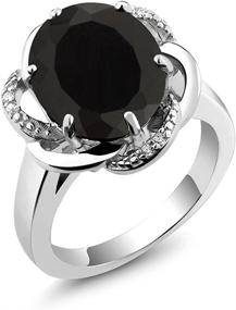 img 4 attached to 💍 Engagement Birthstone Women's Jewelry by Gem Stone King - Wedding & Engagement