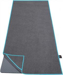 img 4 attached to Ewedoos Yoga Towel: Non-Slip, Super Soft & Sweat Absorbent For Hot Yoga, Pilates & Workouts!