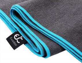 img 1 attached to Ewedoos Yoga Towel: Non-Slip, Super Soft & Sweat Absorbent For Hot Yoga, Pilates & Workouts!