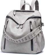 roulens leather backpack convertible shoulder women's handbags & wallets via fashion backpacks logo