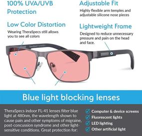 img 2 attached to TheraSpecs Migraine Sensitivity Photophobia Fluorescent Vision Care ~ Reading Glasses