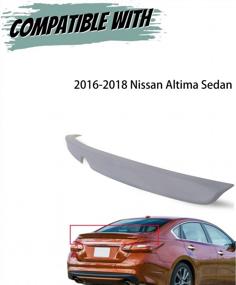 img 3 attached to Обновите свой Nissan Altima с помощью заднего спойлера багажника HECASA - идеально подходит для моделей седанов 2016-2018 годов (неокрашенных)