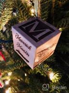 img 1 attached to Personalized Baby Block Wooden Keepsake Ornament 2022 Gift For Boy Or Girl - My First Babys Christmas Custom Engraved Newborn Infant Mom, Dad 1St Date By Glitzby review by Edward Noble