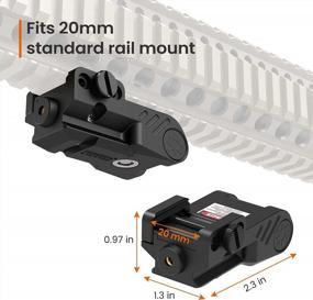 img 2 attached to Enhance Your Accuracy With Feyachi Rechargeable Red/Green Dot Laser Sight For Picatinny Rail Handguns And Rifles