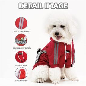 img 3 attached to 🐾 Comfortable Long Sleeve Dog Hoodie Sweatshirt with Reflective Stripe and Bag - Ideal Pet Clothes for Dogs and Cats