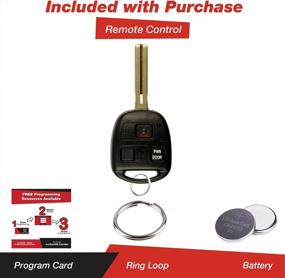 img 3 attached to Unlock Your Lexus With KeylessOption Keyless Entry Remote Fob & Uncut Master Ignition Key Blade For RX330, RX350, RX400H, RX450H - Compatible With HYQ12BBT