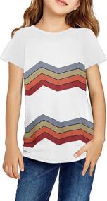 img 2 attached to 👚 ROSKIKI Patchwork Crewneck Pocket T-Shirts - Girls' Clothing in Tops, Tees, and Blouses Category