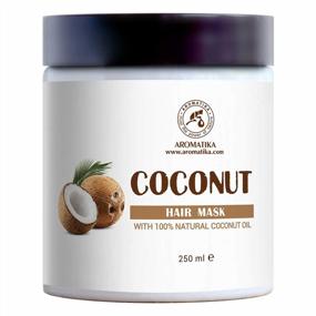 img 4 attached to 100% Natural Coconut Oil Hair Mask 8.5 Oz - 250Ml Growth & Volume For All Hair Types - Sulphate Free & Paraben Free