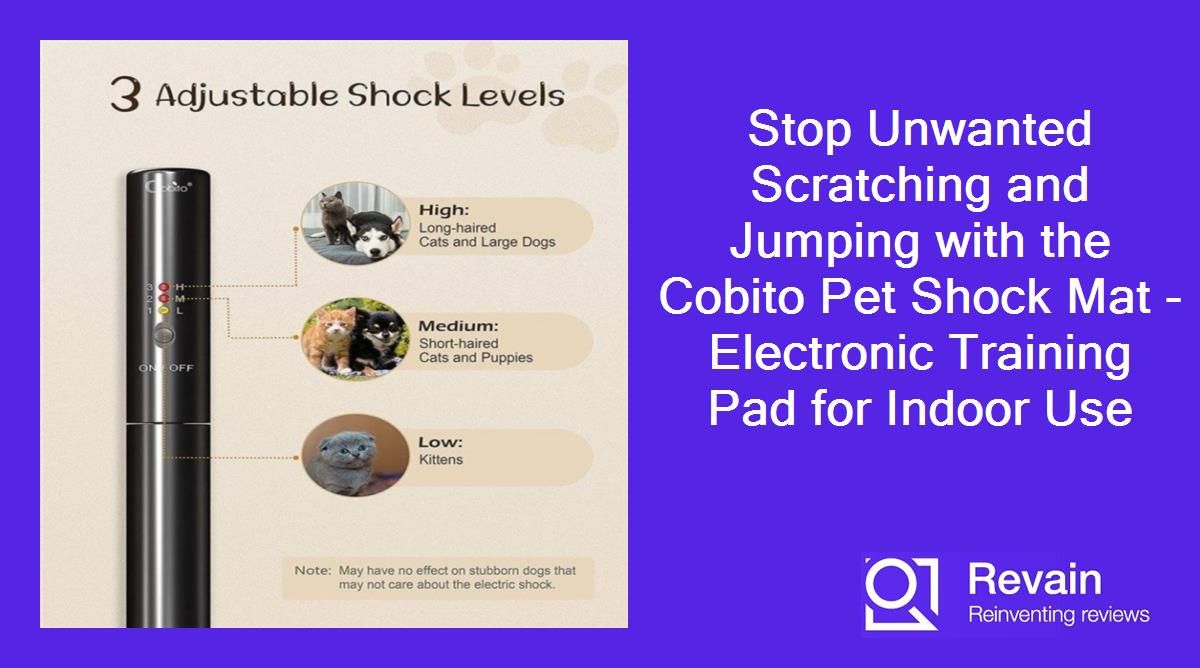 Stop Unwanted Scratching and Jumping with the Cobito Pet Shock Mat - Electronic Training Pad for Indoor Use