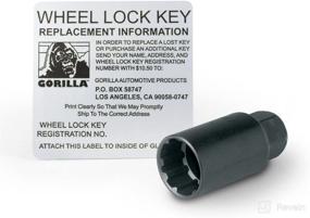 img 1 attached to Gorilla Automotive 71611N Acorn Wheel Locks: Secure Your Wheels with 10mm x 1.25 Thread Size