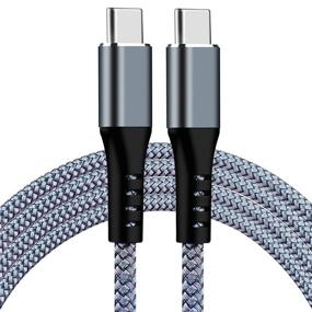 img 4 attached to 10FT Long USB-C Fast Charging Cable (100W 20V/5A) For MacBook Pro, IPad Pro 2020/2019/2018, Samsung Galaxy S20, Pixelbook And More - Type C To Type C Charger Cord