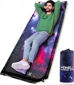 img 4 attached to Comfy & Convenient: Foxelli Self-Inflating Sleeping Pad For An Ultimate Camping Experience