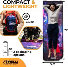 img 1 attached to Comfy & Convenient: Foxelli Self-Inflating Sleeping Pad For An Ultimate Camping Experience