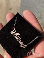 img 1 attached to Personalized Rose Gold Name Necklace - Custom-made Jewelry for Women, Girls, and Couples - LoEnMe Gift+ review by Jewel Walker