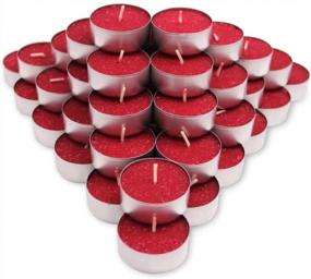 img 4 attached to COCODOR Scented Tealight Candles / Black Cherry / 25 Pack / 4-5 Hour Extended Burn Time / Made In Italy, Cotton Wick, Scented Home Deco, Fragrance, Mother'S Day