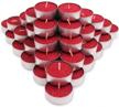 cocodor scented tealight candles / black cherry / 25 pack / 4-5 hour extended burn time / made in italy, cotton wick, scented home deco, fragrance, mother's day logo