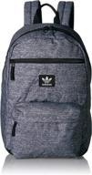 🎒 adidas originals national backpack: heather grey, one size – sleek and functional storage solution logo