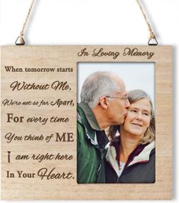 img 4 attached to In Loving Memory: Engraved Memorial Picture Frame For 4X6 Photos