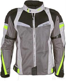 img 4 attached to 🏍️ Men's Summer Mesh Motorcycle Riding Jacket, Breathable CE Armored Anti-Impact Clothing