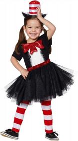 img 4 attached to Get Your Toddler Ready For Halloween With Officially Licensed Dr. Seuss Cat In The Hat Costume Dress From Spirit Halloween