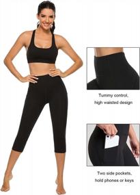 img 1 attached to High-Waisted Capri Yoga Pants With Pockets: The Perfect Workout Essential For Women By Stelle