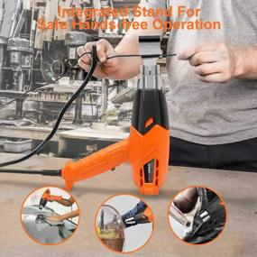 img 2 attached to Enertwist 1500W Heat Gun Kit: Dual Temperature Hot Air Gun With 4 Nozzle Attachments For Shrink Wrapping, Paint Removal, And More - ET-HG-1500D