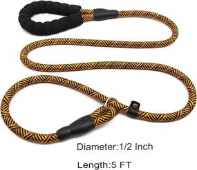 img 1 attached to Effective Training Tool: Mycicy Slip Lead Dog Leash For All Sizes & No Pull Control