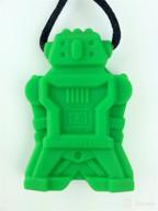🤖 chubuddy robot chewy robotz - green, non-toxic sensory chew toy for gentle chewers (chewiness factor 1.5) logo