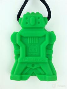 img 4 attached to 🤖 Chubuddy Robot Chewy Robotz - Green, Non-Toxic Sensory Chew Toy for Gentle Chewers (Chewiness Factor 1.5)