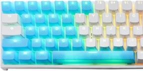 img 3 attached to Улучшите свою игру на клавиатуре с помощью набора резиновых колпачков Ducky'S из 31 предмета с подсветкой, совместимого с клавиатурами Ducky и MX; Поставляется в синем
