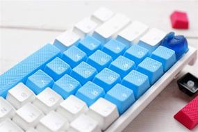img 2 attached to Улучшите свою игру на клавиатуре с помощью набора резиновых колпачков Ducky'S из 31 предмета с подсветкой, совместимого с клавиатурами Ducky и MX; Поставляется в синем