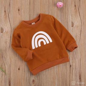 img 3 attached to 👶 Mamas Girl Sweatshirt Clothes: Adorable Baby Boy Long Sleeve T-Shirt Pullover Tops - Perfect Fall Winter Outfit