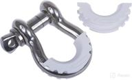 daystar white d-ring shackle isolator: bumper protection & no more rattling, ku70056wh - made in america logo