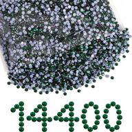 beadsland emerald стразы с исправлением оптом - 14400 шт. ss10 (2,7-2,9 мм) зеленые стразы с исправлением для поделок и украшения одежды логотип