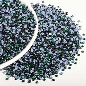 img 3 attached to Beadsland Emerald Hotfix Rhinestones Bulk - 14400Pcs Of SS10 (2.7-2.9Mm) Green Hot Fix Rhinestones For DIY Crafts And Clothing Decoration