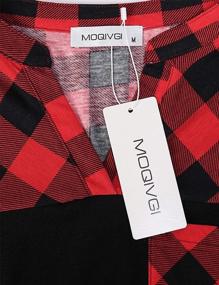 img 2 attached to MOQIVGI Women'S V-Neck Hi-Low Hem Tops W/ Pocket - Short Sleeve Patchwork Blouse