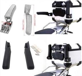 img 4 attached to Foldable Passenger Armrest For Motorcycle Top Case Rear Box - Compatible With MT-09 Tracer, Adventure Bikes R1200GS LC, R1250GS ADV, And 1050/1190/1290 Models - By GUAIMI